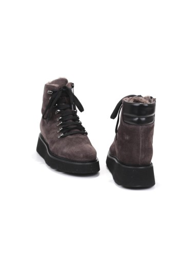SCHNUERSTIEFELETTE MIT FELL G318T