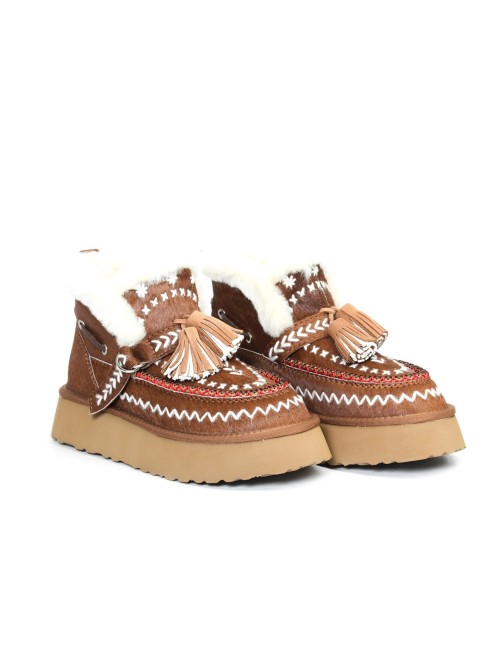 FURRY ANKLE BOOT DFH-12