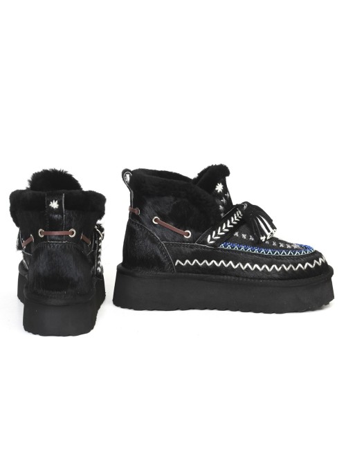 FURRY ANKLE BOOT DFH-12
