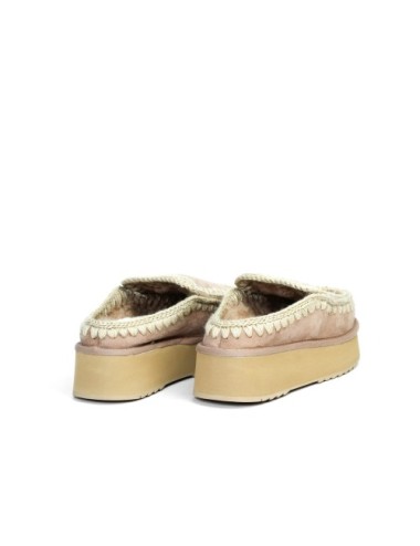 PANTOFOLA CON PELO ESKIMO PLATFORM