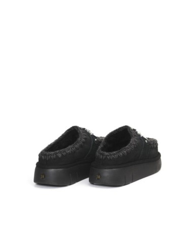 PANTOFOLA CON PELO ESKIMO METAL LOGO